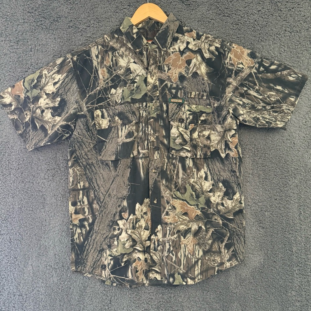 Remington Shirt Mens M Break Up Camo Short Sleeve Hunting